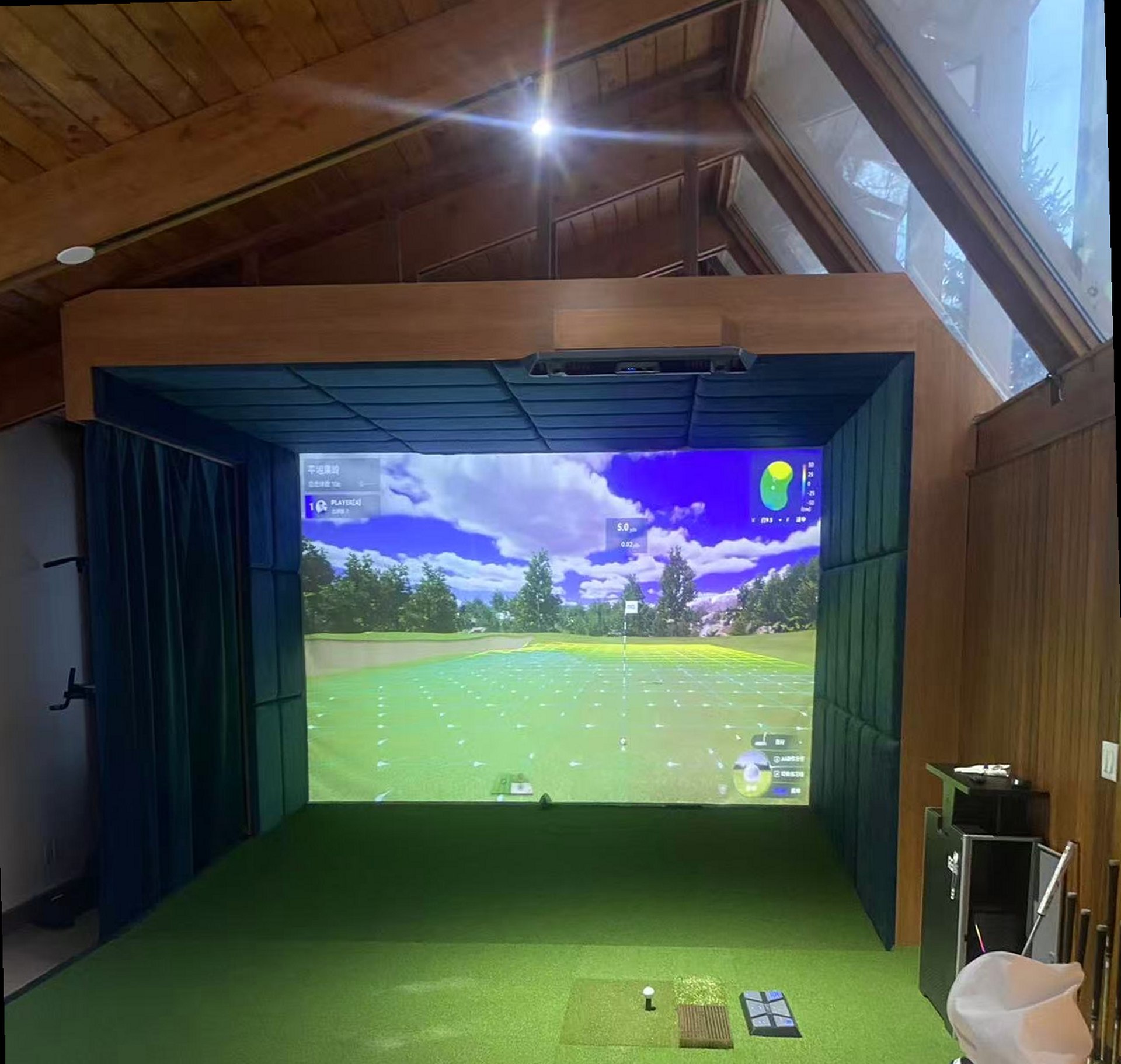 Private home golf simulator in Toronto — RG Eagleye III